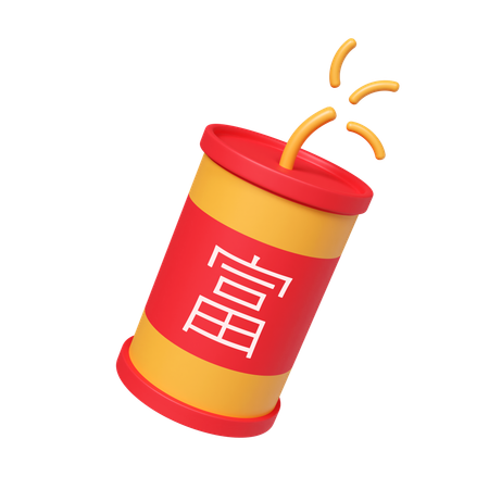 Chinese Firecracker  3D Icon