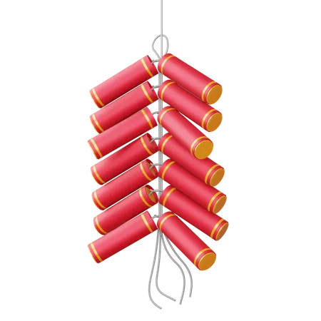 Chinese Firecracker  3D Icon