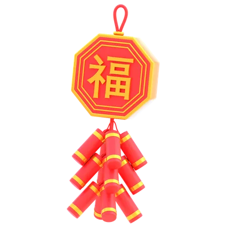 Chinese Firecracker  3D Icon