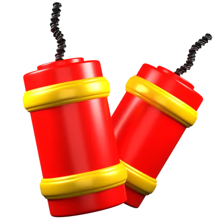 Chinese Firecracker  3D Icon