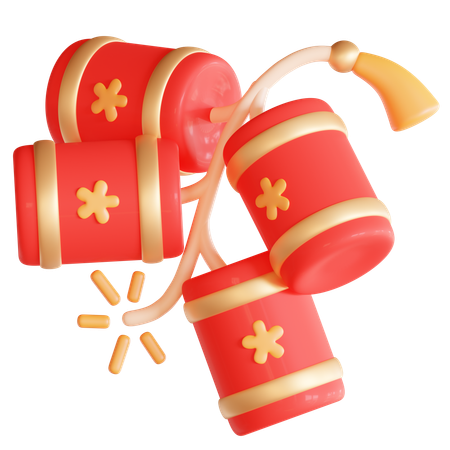 Chinese Firecracker  3D Icon