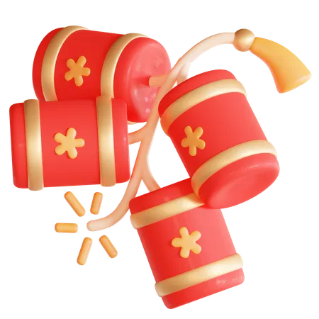 Chinese Firecracker  3D Icon