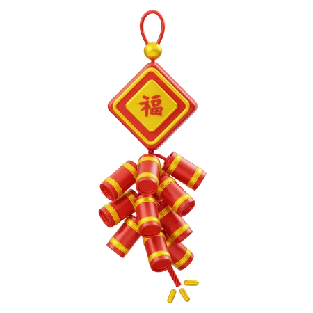 Chinese Firecracker  3D Icon