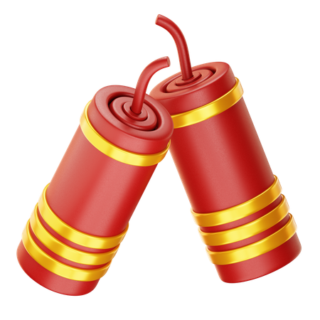 Chinese Firecracker  3D Icon