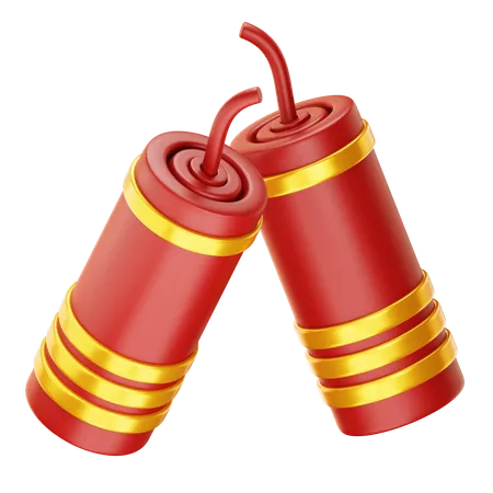 Chinese Firecracker  3D Icon