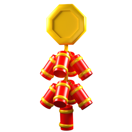 Chinese Firecracker  3D Icon