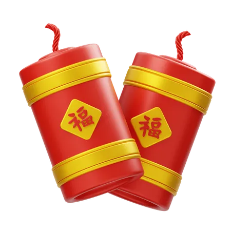 Chinese Firecracker  3D Icon