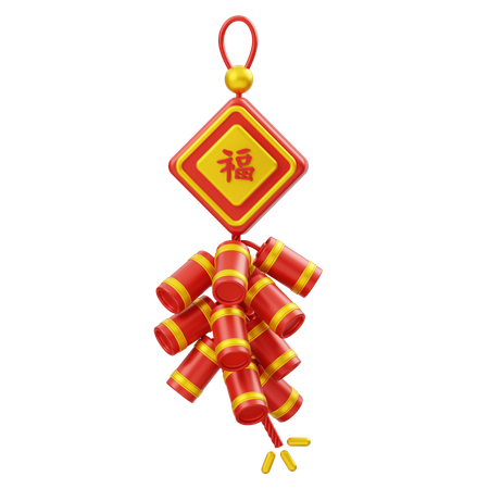 Chinese Firecracker  3D Icon