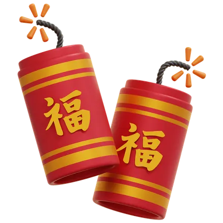Chinese Firecracker  3D Icon