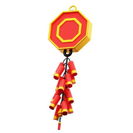 Chinese Firecracker  3D Icon