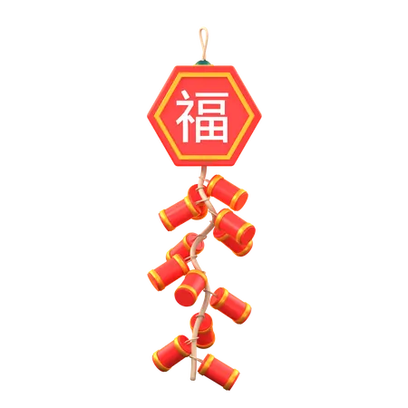 Chinese Firecracker 3D Icon