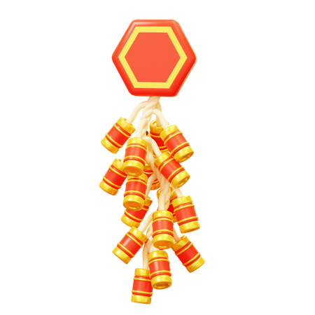 Chinese firecrackers  3D Icon