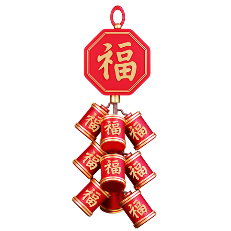 Chinese Firecrackers  3D Icon