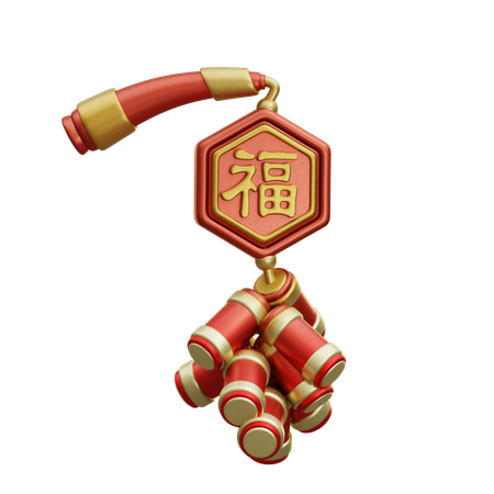 Chinese Firecrackers  3D Icon