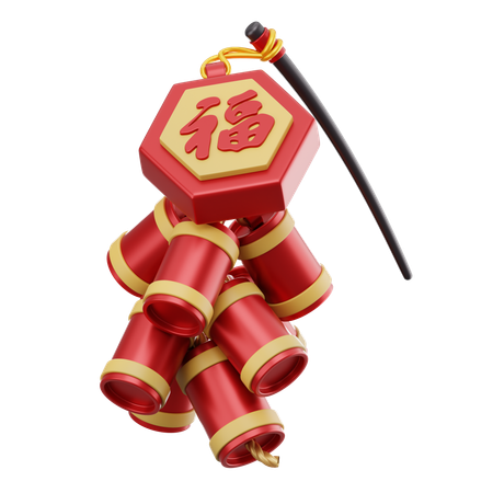 Chinese Firecrackers  3D Icon