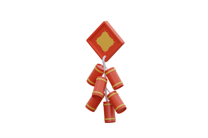 Chinese Firecrackers  3D Icon