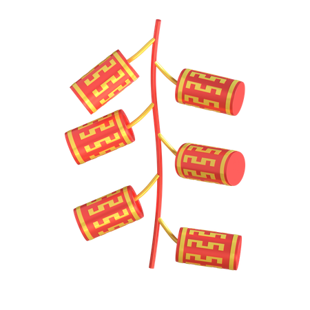 Chinese Firecrackers  3D Icon