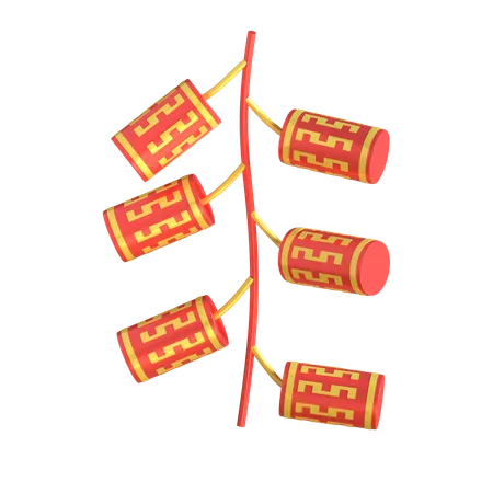 Chinese Firecrackers  3D Icon