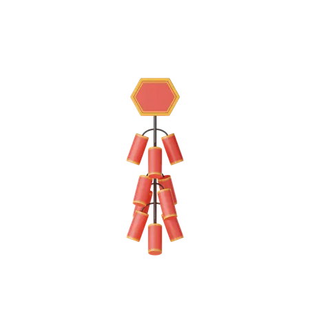 Chinese Firecrackers  3D Icon