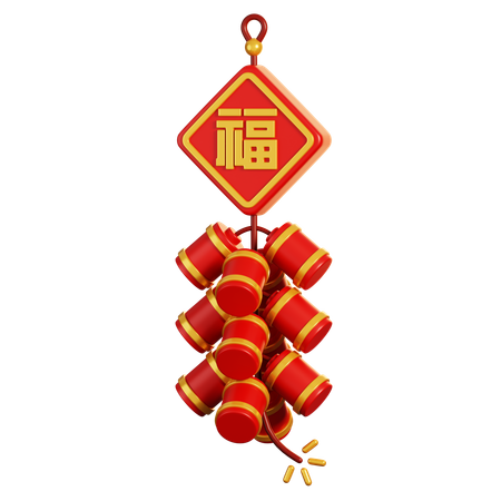 Chinese Firecrackers  3D Icon