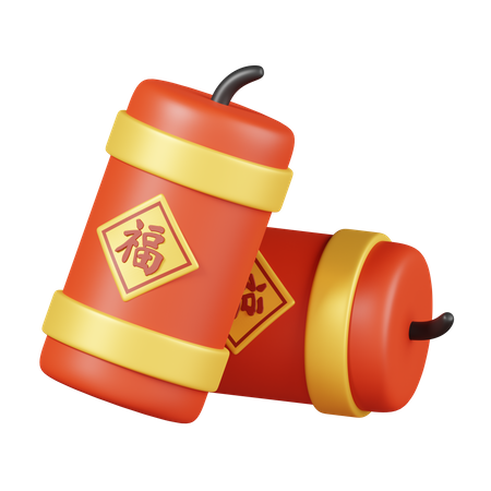 Chinese Firecrackers  3D Icon