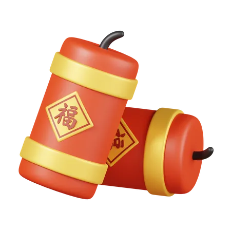 Chinese Firecrackers  3D Icon