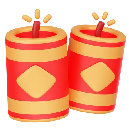 Chinese Firecrackers  3D Icon