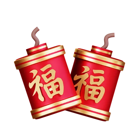 Chinese Firecrackers  3D Icon