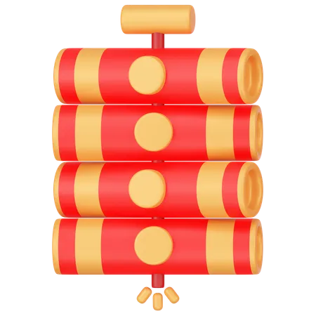 Chinese Firecrackers  3D Icon