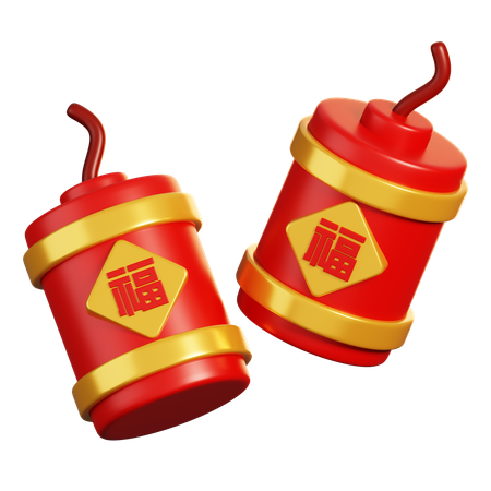 Chinese Firecrackers  3D Icon
