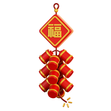 Chinese Firecrackers  3D Icon