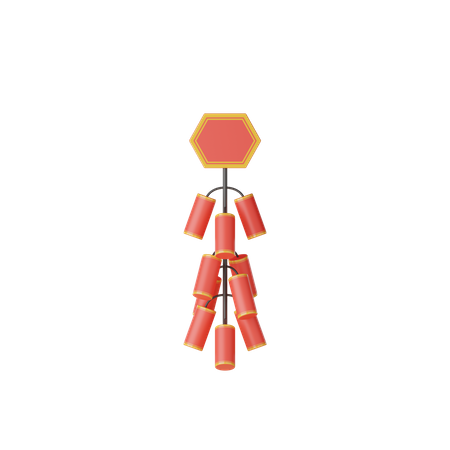Chinese Firecrackers  3D Icon