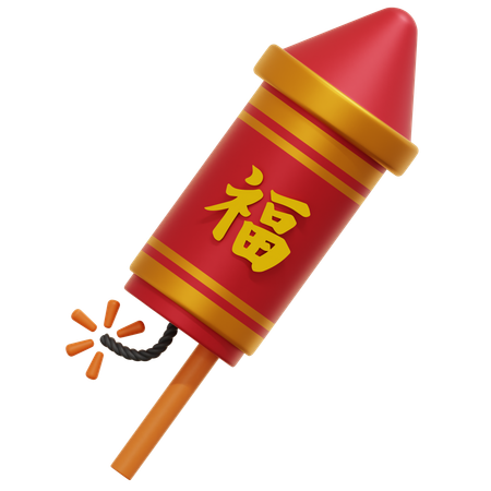 Chinese Firework  3D Icon