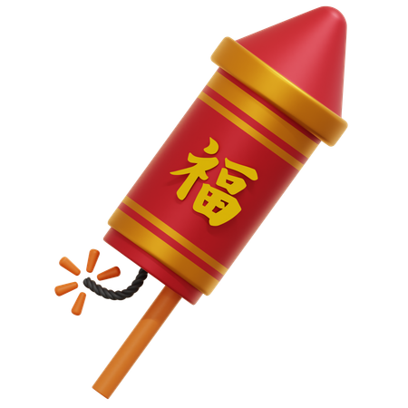 Chinese Firework  3D Icon