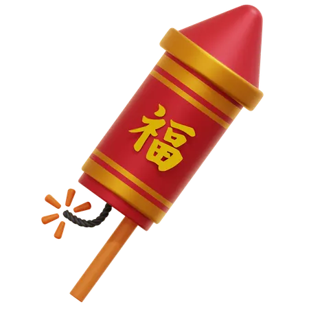 Chinese Firework  3D Icon