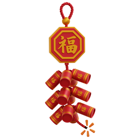 Chinese Fireworks  3D Icon