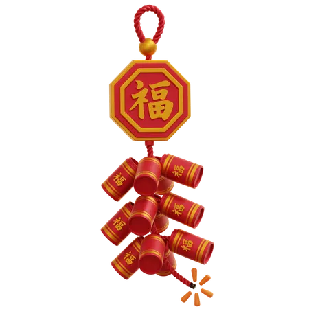 Chinese Fireworks  3D Icon