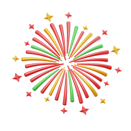 Chinese Fireworks  3D Icon