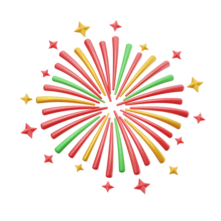 Chinese Fireworks  3D Icon