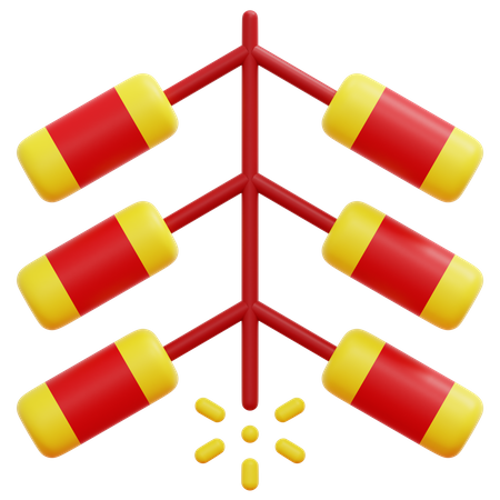Chinese Fireworks  3D Icon