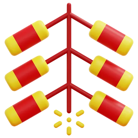 Chinese Fireworks  3D Icon