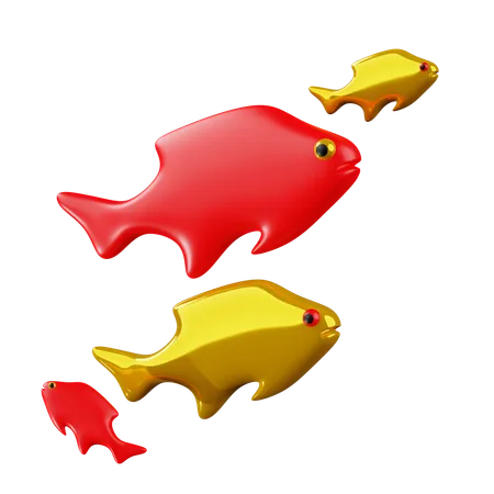 中国の魚  3D Icon