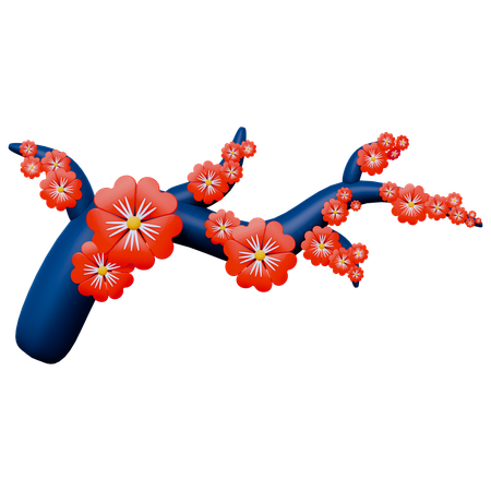 Chinese Flower  3D Icon