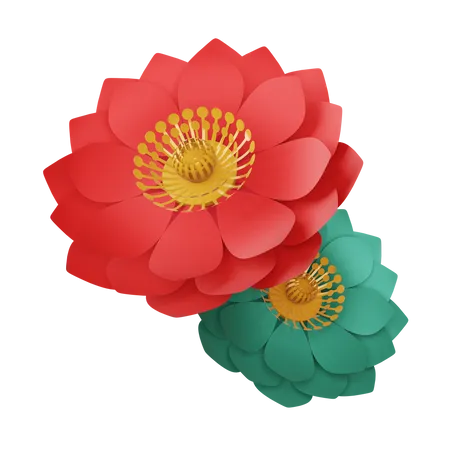 Chinese Flower  3D Icon