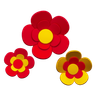 chinese flower 3d logo