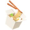 3d chinese food box emoji