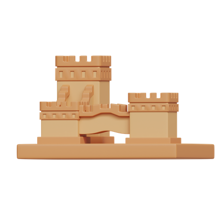 Chinese Fortress  3D Icon