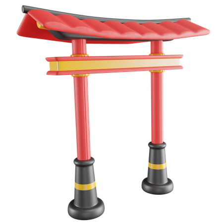 Chinese gate  3D Icon