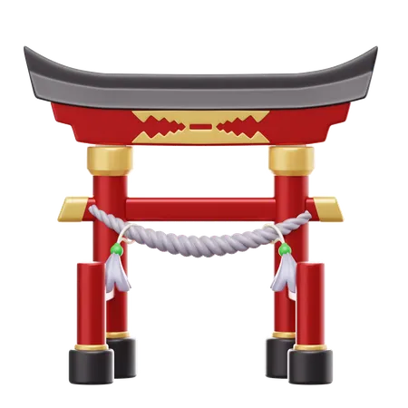 Chinese Gate  3D Icon