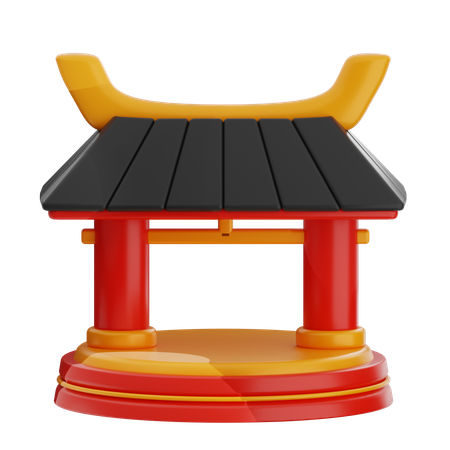 Chinese Gate  3D Icon